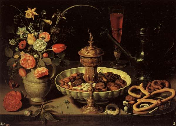 PEETERS, Clara Still life with Vase,jug,and Platter of Dried Fruit Norge oil painting art